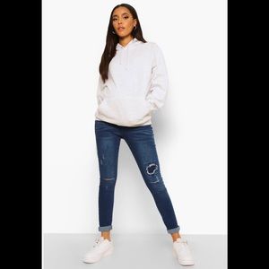 Maternity Ripped Detail Skinny Jean